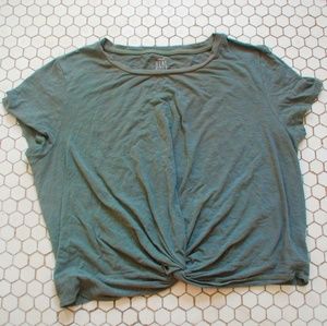 Aerie knotted crop tee